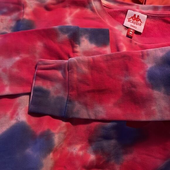 KAPPA Active Tie Dye Barbie Galz Cropped Sweatshirt Sm NWT - Picture 8 of 13
